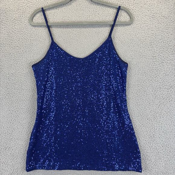 Vintage Express Top Medium Swiftie Sequin Sexy Clubwear Indie Rave Fairy Grunge - Picture 1 of 8